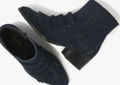 donkerblauwe via vai enkelboots rose hannah