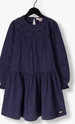 donkerblauwe vingino mini jurk parola