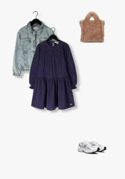 donkerblauwe vingino mini jurk parola