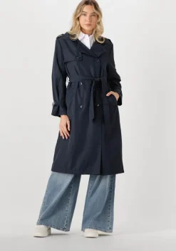 donkerblauwe withblack trenchcoats wblnoise trench coat