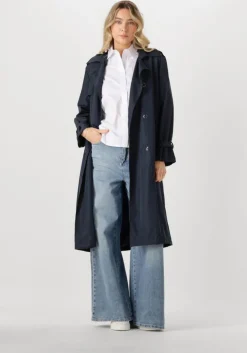 donkerblauwe withblack trenchcoats wblnoise trench coat