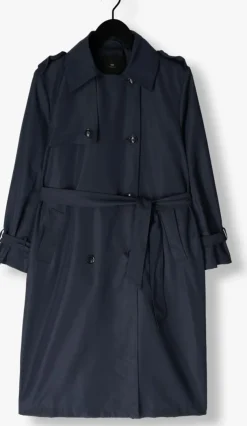 donkerblauwe withblack trenchcoats wblnoise trench coat