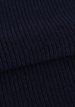 donkerblauwe woodbird trui wbkurt base knit