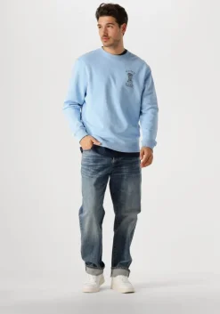 donkerblauwe woodbird t-shirt wbbaine base tee