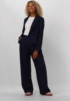 donkerblauwe y.a.s. blazer yasdakota ls short blazer