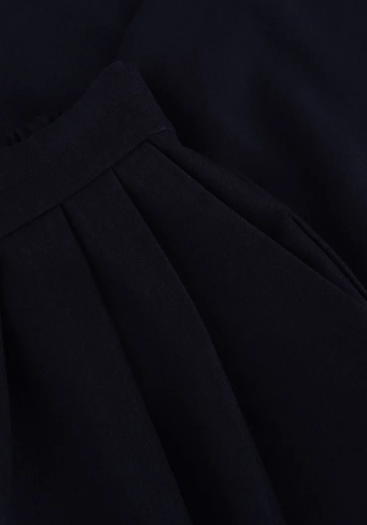 donkerblauwe y.a.s. wijde broek yasdakota hw pant