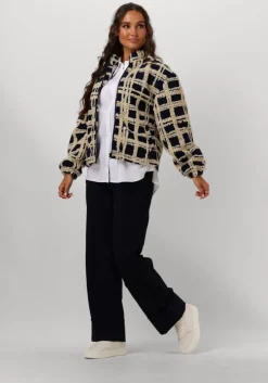 donkerblauwe y.a.s. wijde broek yaspila hmw pant