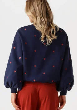 donkerblauwe ydence trui sweater hearts