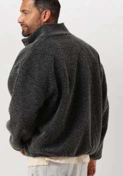 donkergrijze american vintage vest hoktown zip