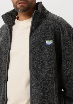 donkergrijze american vintage vest hoktown zip