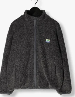 donkergrijze american vintage vest hoktown zip