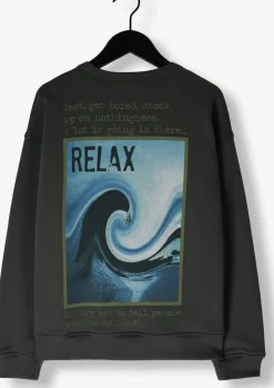 donkergrijze ammehoela sweater rocky