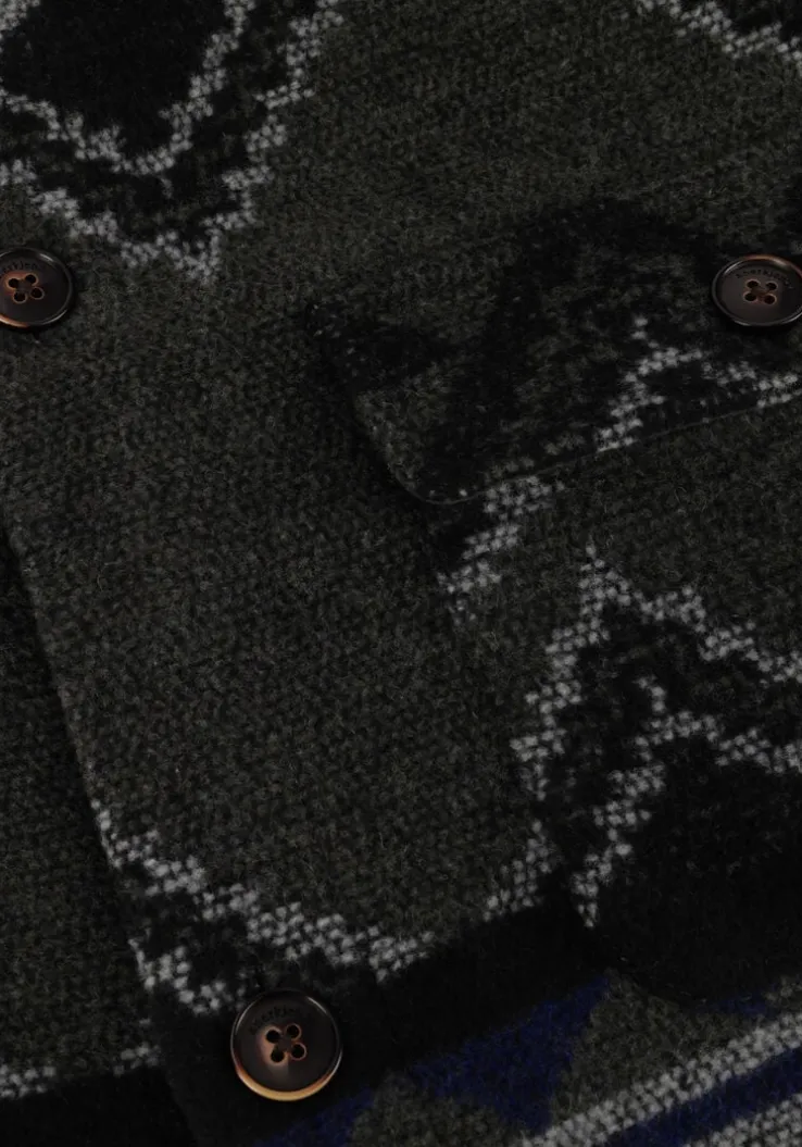 donkergrijze anerkjendt overshirt akoscar check overshirt