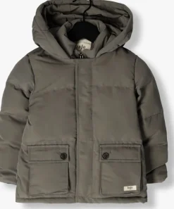 donkergrijze baje studio gewatteerde jas havant