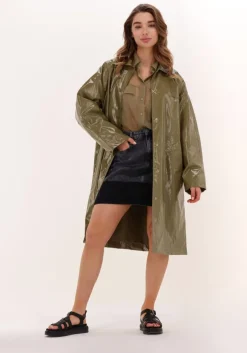 donkergrijze calvin klein minirok a-line utility mini skirt