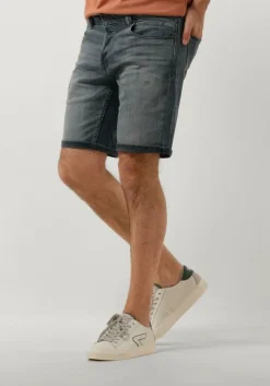 donkergrijze cast iron shorts shiftback shorts true blue grey