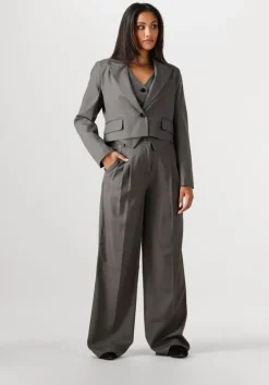 donkergrijze co'couture blazer liane blazer