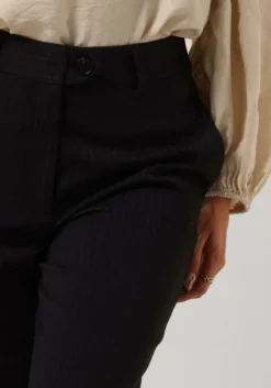 donkergrijze co'couture pantalon ida pin wide pant