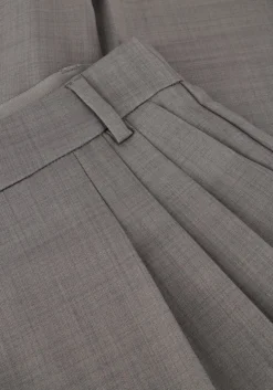 donkergrijze co'couture pantalon liane pleat pant