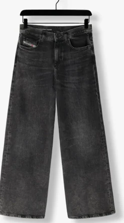 donkergrijze diesel wide jeans 1978 d-akemi