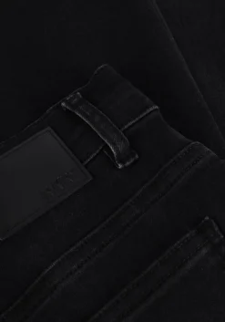 donkergrijze drykorn flared jeans far