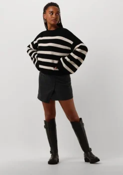 donkergrijze edited minirok peggy skirt