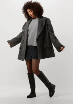 donkergrijze edited minirok peggy skirt