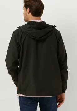 donkergrijze lyle & scott jack zip through hooded jacket