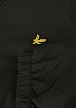 donkergrijze lyle & scott jack zip through hooded jacket