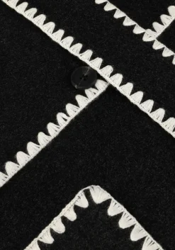 donkergrijze minus jack clara belt jacket