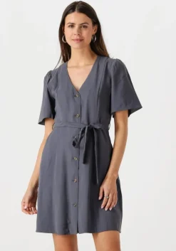 donkergrijze modström mini jurk fanyamd flare dress