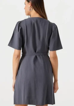 donkergrijze modström mini jurk fanyamd flare dress