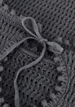 donkergrijze modström top miemd top