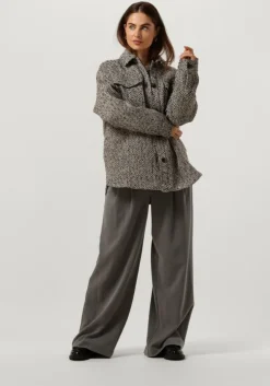 donkergrijze msch copenhagen pantalon mschhenrika hw pants