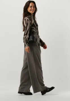 donkergrijze msch copenhagen pantalon mschhenrika hw pants