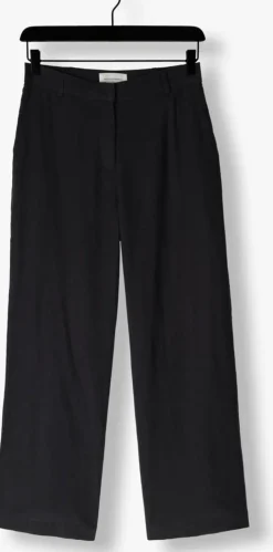 donkergrijze msch copenhagen pantalon mschpennie ginia hw pants