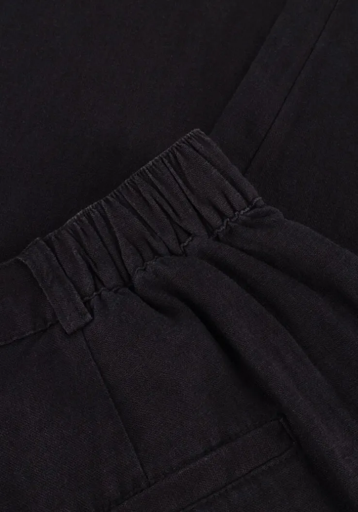 donkergrijze msch copenhagen pantalon mschpennie ginia hw pants