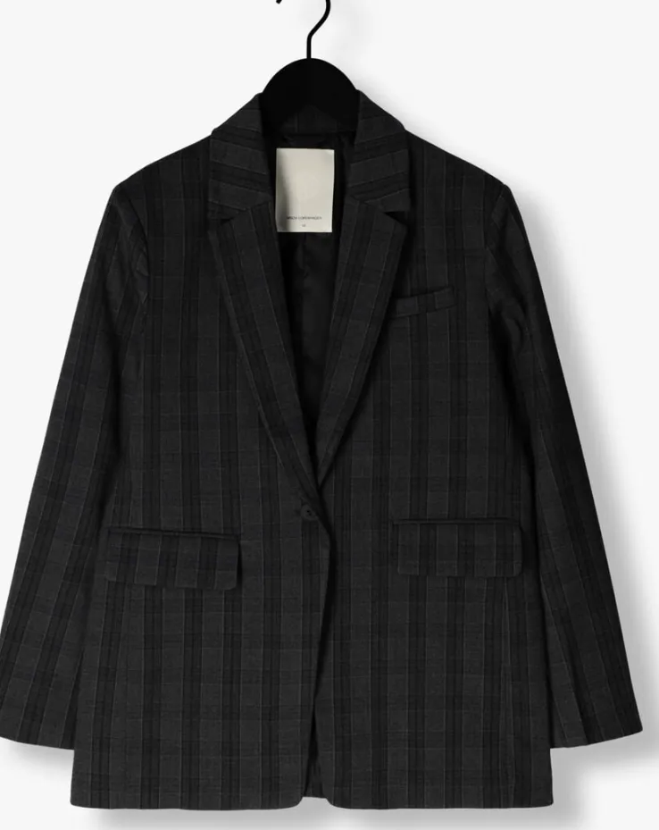 donkergrijze msch copenhagen blazer mschcalile loose blazer