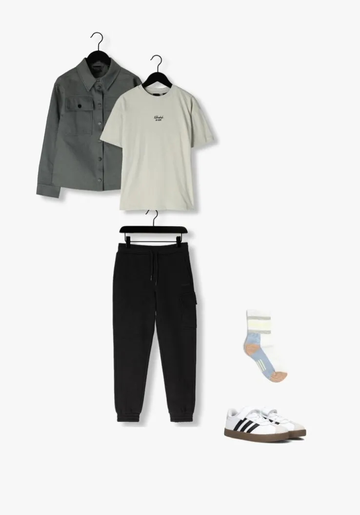 donkergrijze nik & nik overhemd kane shacket