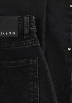 donkergrijze nik & nik wide jeans florina denim