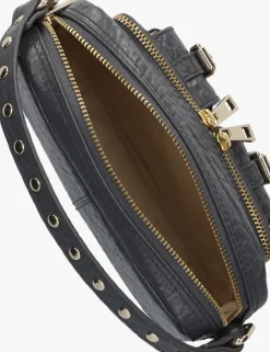 donkergrijze núnoo schoudertas helena buckle new zealand