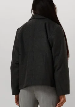 donkergrijze object jack objkeily short jacket