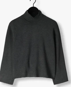 donkergrijze object top objreynard square sleeve pullover