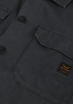 donkergrijze pme legend casual overhemd short sleeve shirt ctn bedford