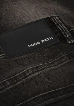 donkergrijze pure path skinny jeans the jone skinny fit jeans