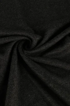 donkergrijze purewhite coltrui essential knit mockneck ls