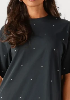 donkergrijze refined department mini jurk bella