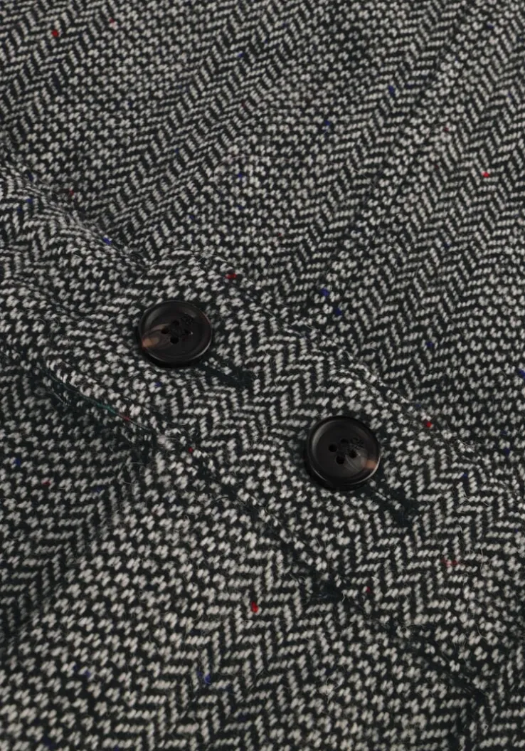 donkergrijze scotch & soda minirok herringbone high rise mini skirt