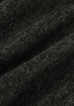 donkergrijze scotch & soda mini jurk relaxed v neck knitted dress