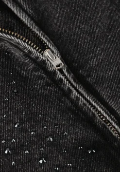 donkergrijze selected femme top slfdoa-dia sl denim top ex